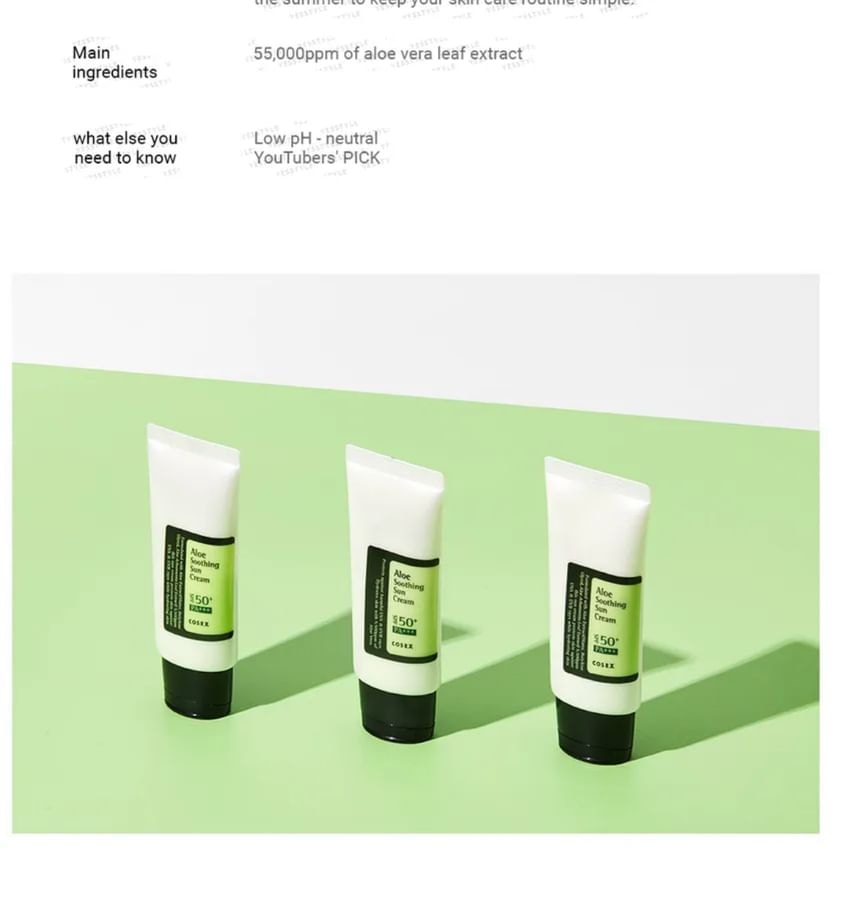 COSRX - Aloe Soothing Sun Cream