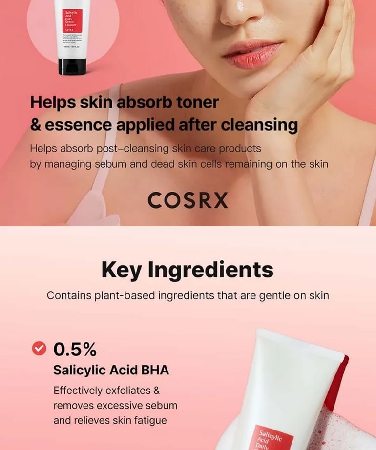 COSRX - Salicylic Acid Daily Gentle Cleanser