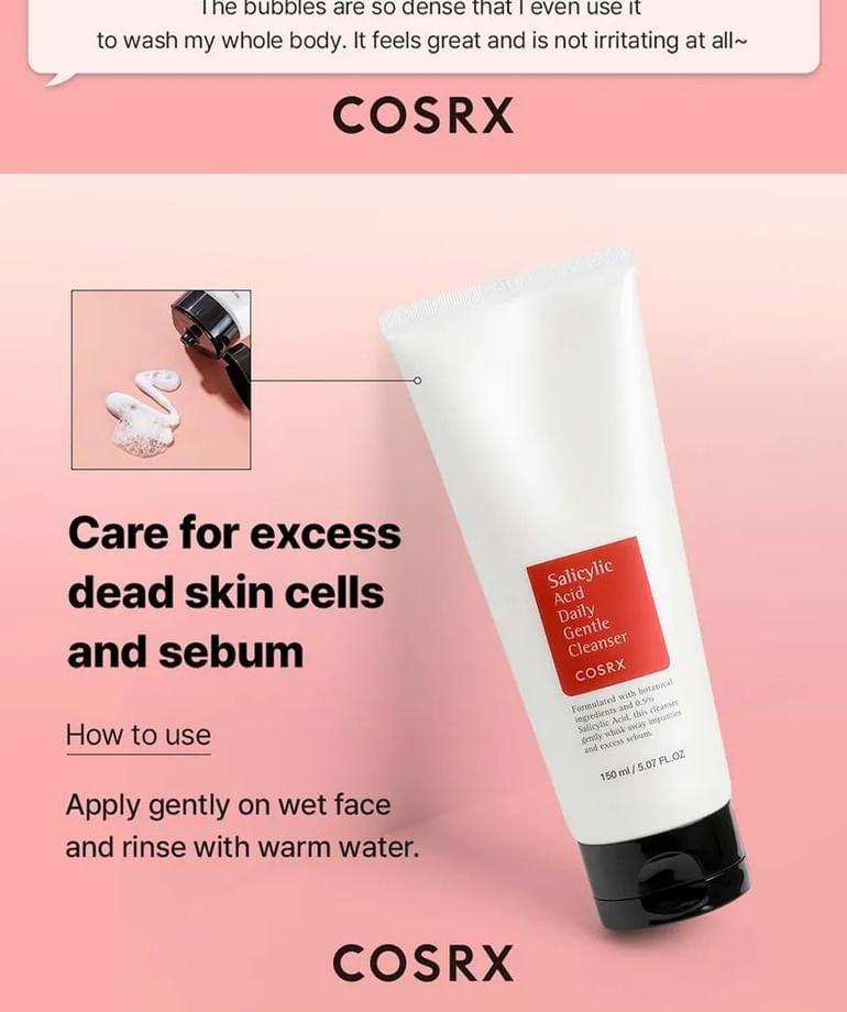 COSRX - Salicylic Acid Daily Gentle Cleanser