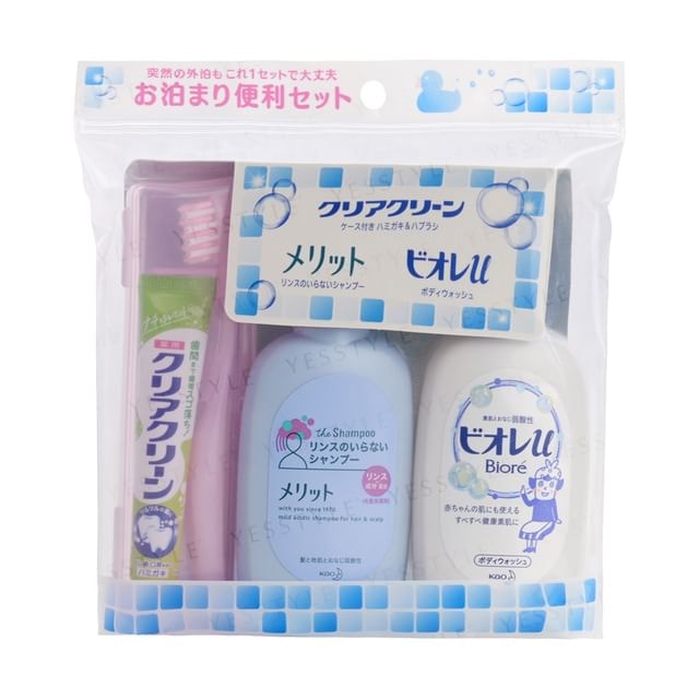 Kao - Clear Clean Travel Oral & Bath Care Set