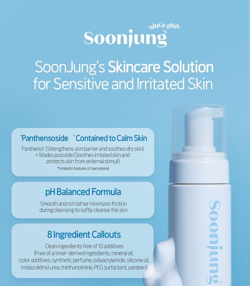 ETUDE - Soon Jung pH 6.5 Whip Cleanser