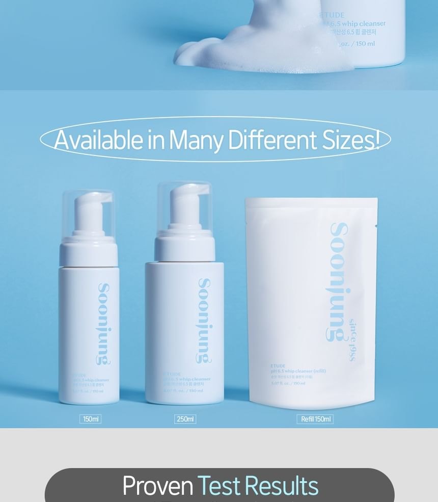ETUDE - Soon Jung pH 6.5 Whip Cleanser