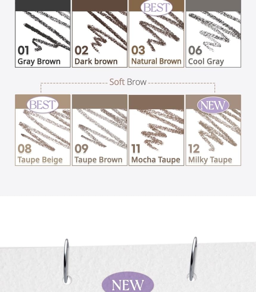 peripera - Speedy Skinny Brow - 9 Colors
