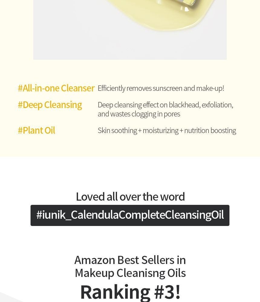 iUNIK - Calendula Complete Cleansing Oil 200ml