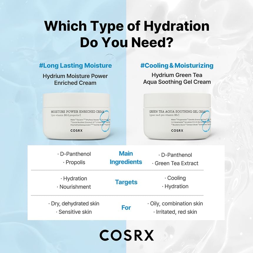 COSRX - Green Tea Aqua Soothing Gel Cream