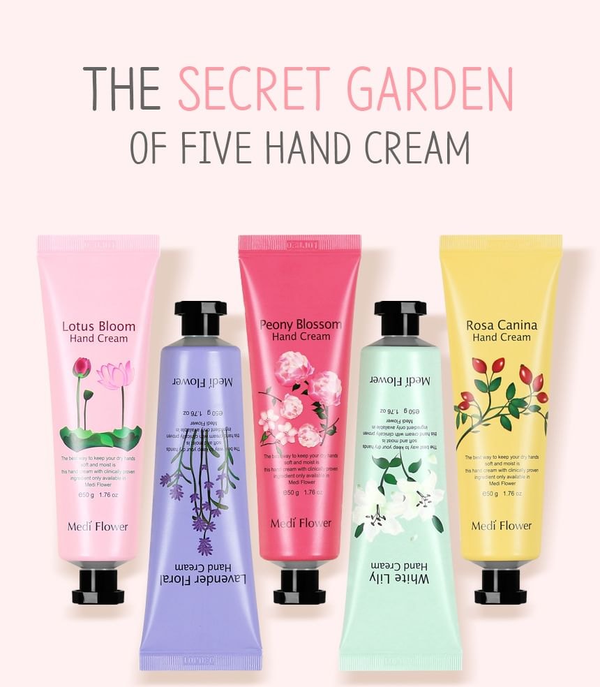 MediFlower - The Secret Garden of Five Hand Cream Set (5 pcs)