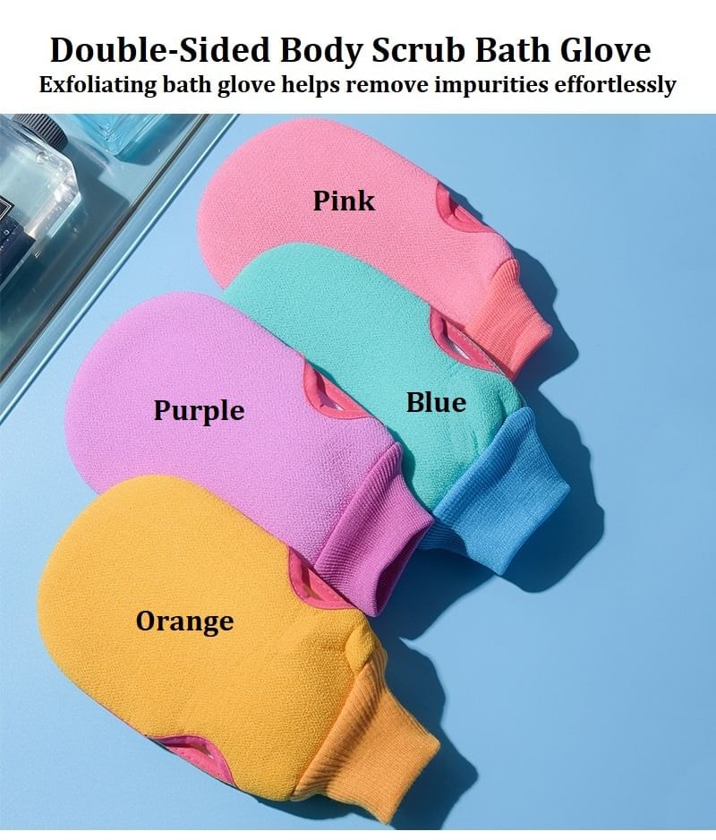 Honeyfluff - Double-Sided Body Scrub Bath Glove