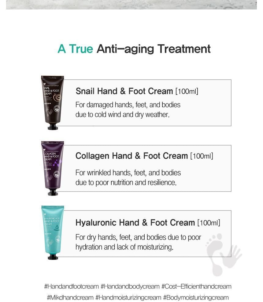MIZON - Hand & Foot Cream - 3 Types (Collagen)