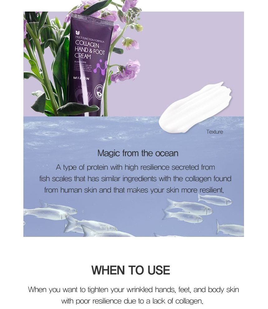 MIZON - Hand & Foot Cream - 3 Types (Collagen)