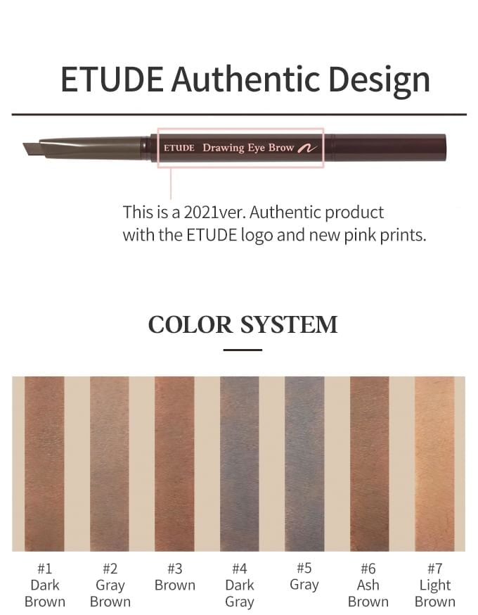 ETUDE - Drawing Eyebrow - 7 Colors