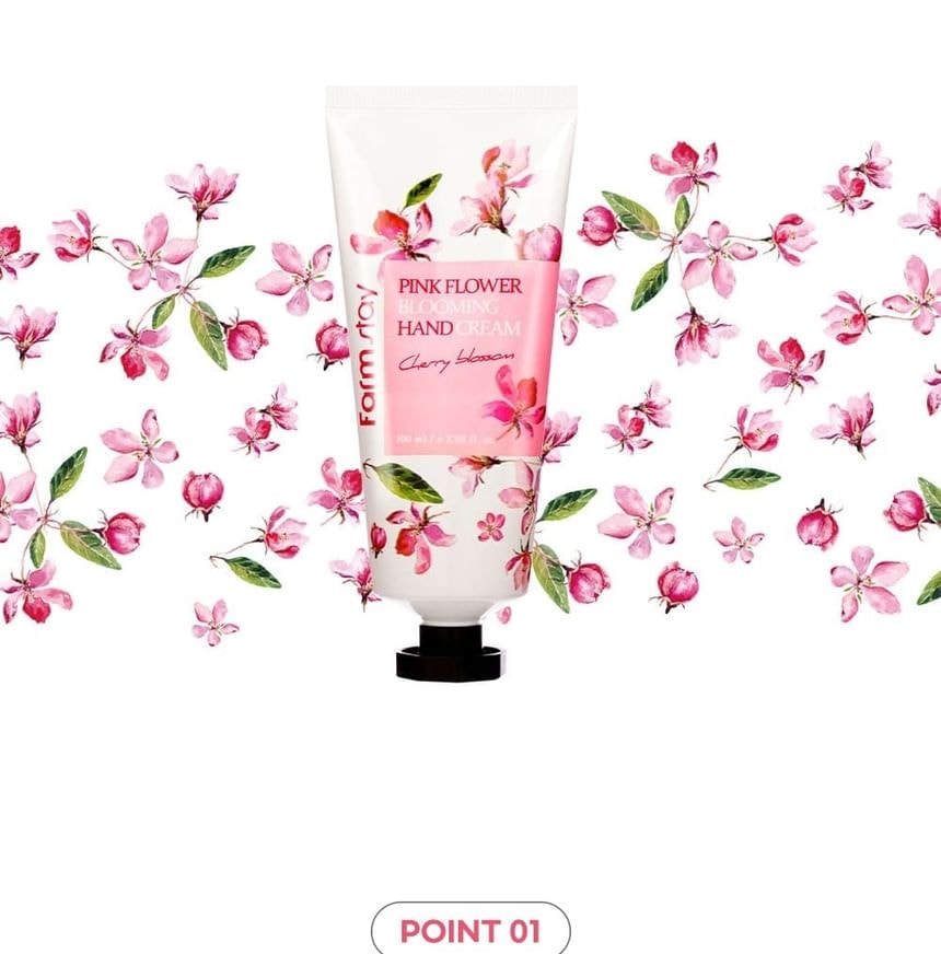 Farmstay - Pink Flower Blooming Hand Cream - 4 Types (Water Lily)