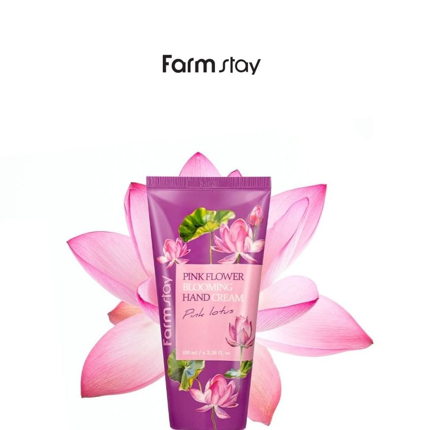 Farmstay - Pink Flower Blooming Hand Cream - 4 Types (Water Lily)