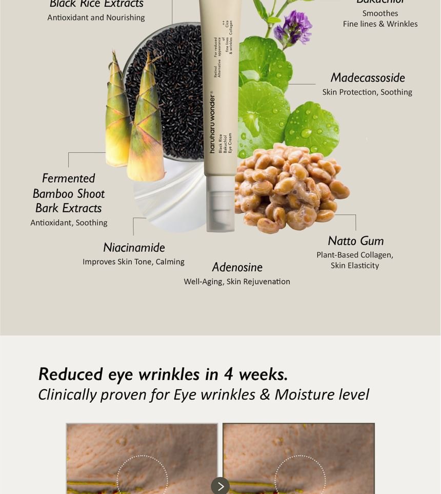 haruharu wonder - Black Rice Bakuchiol Eye Cream