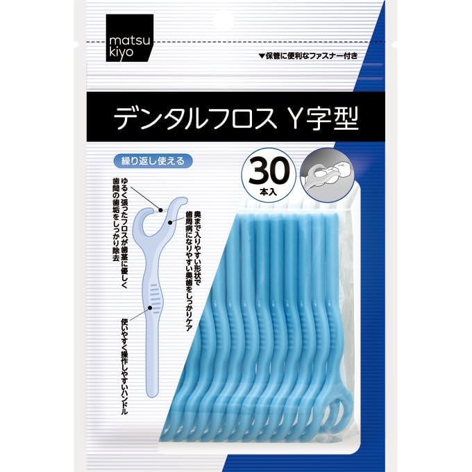 matsukiyo - Disposable Plastic Stemmed Dental Floss Y Type