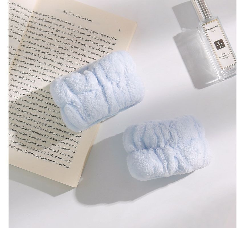 NEJA - Set of 2: Coral Fleece Face Wash Wrist Band