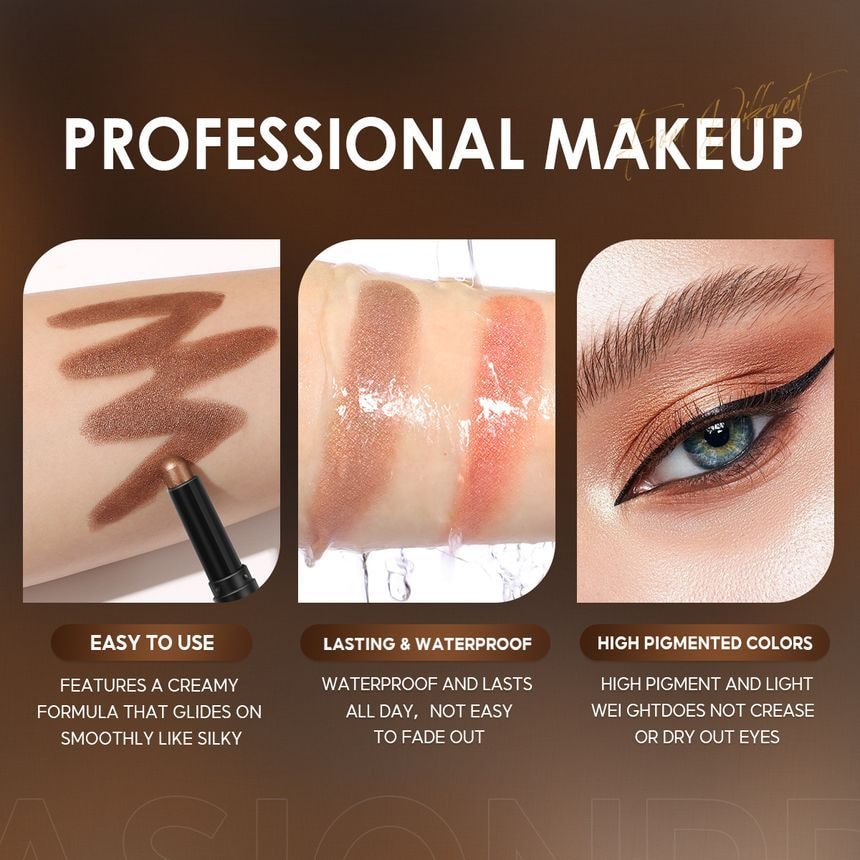 FOCALLURE - Shimmer Cream Eyeshadow Pencil - 12 Colors