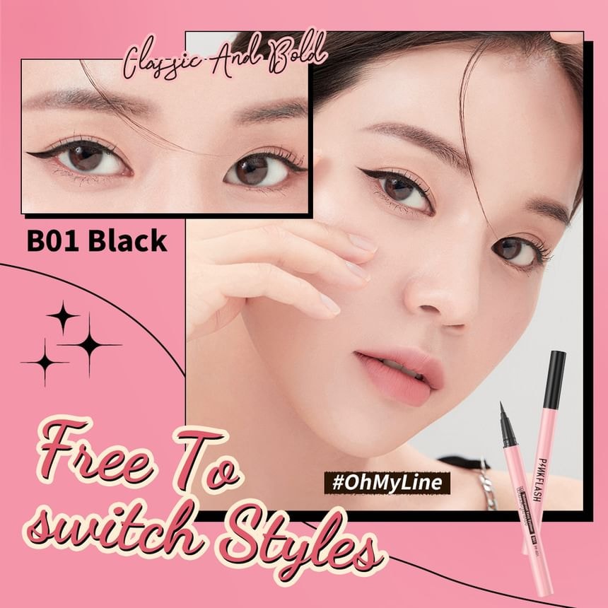 PINKFLASH - Waterproof Easy Eyeliner - 2 Colors