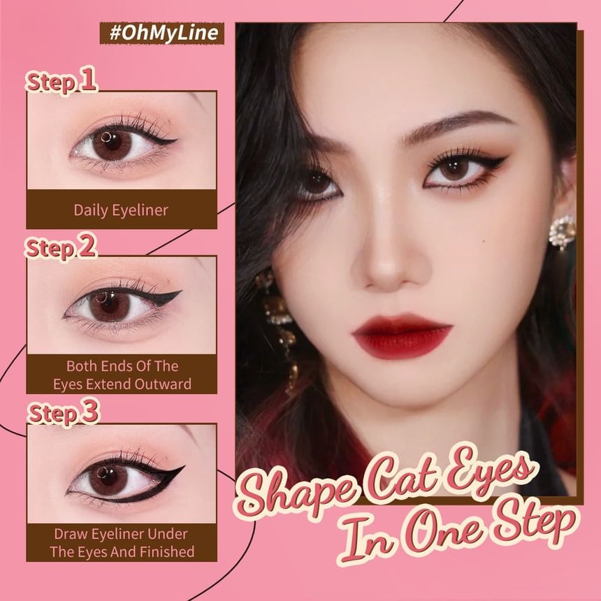 PINKFLASH - Waterproof Easy Eyeliner - 2 Colors