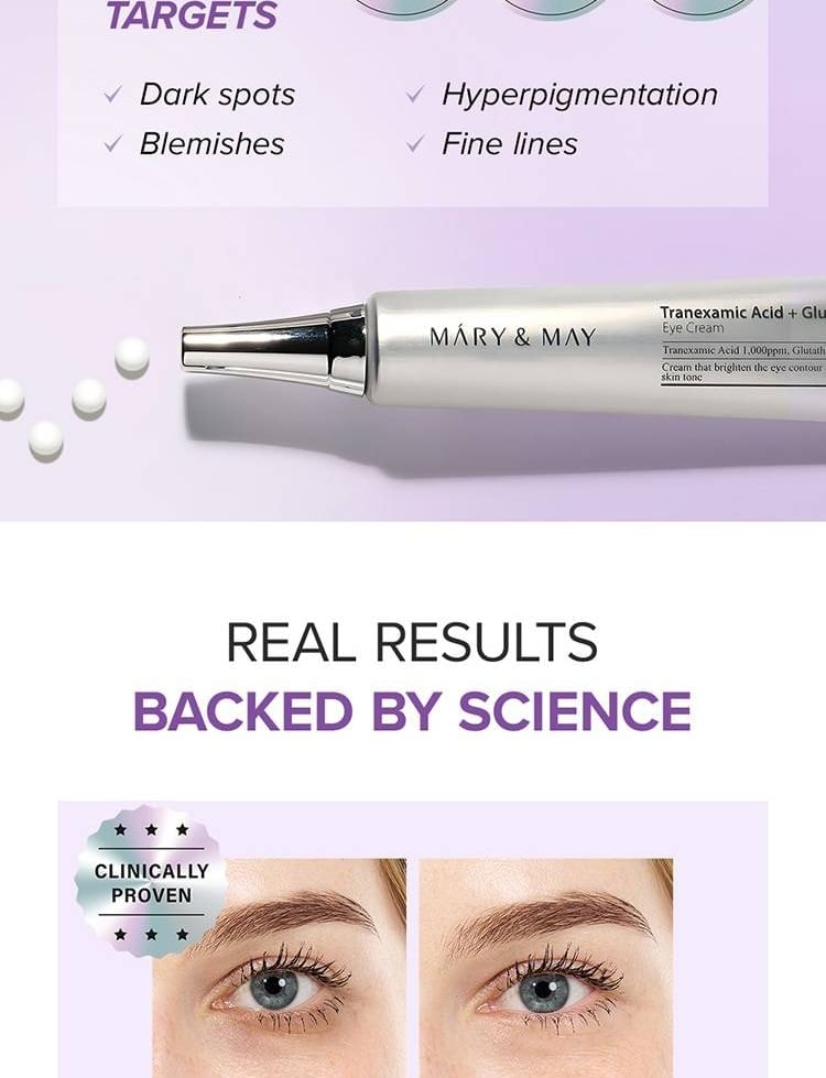 Mary&May - Tranexamic Acid + Glutathione Eye Cream Mini