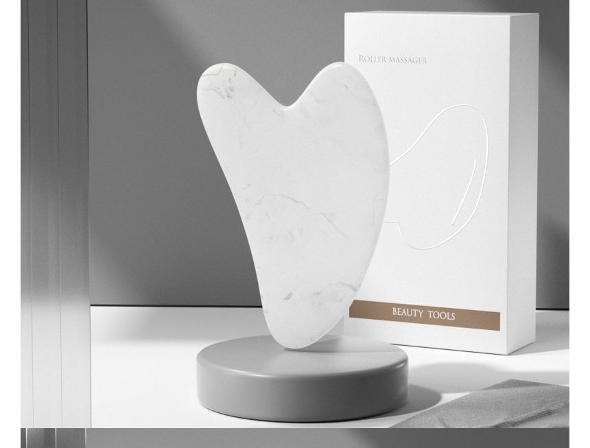 Fondes - Resin Face Massage Roller / Gua Sha Scraper / Set