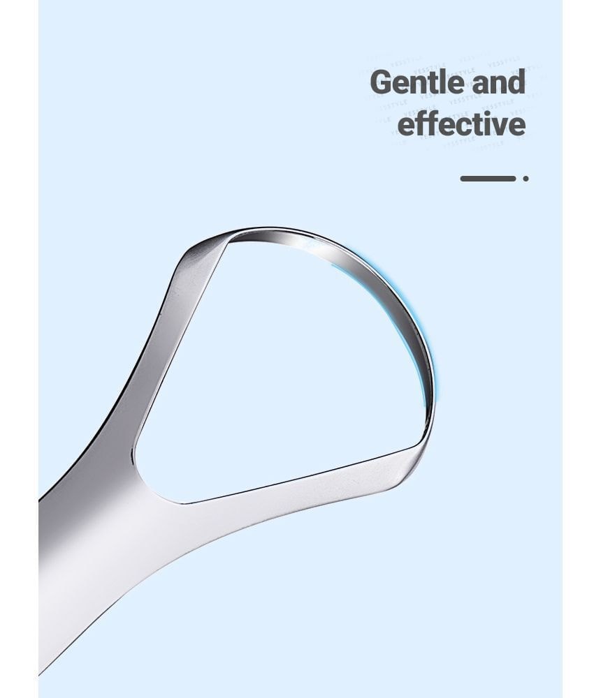 MyHome - Stainless Steel Tongue Scraper with Case