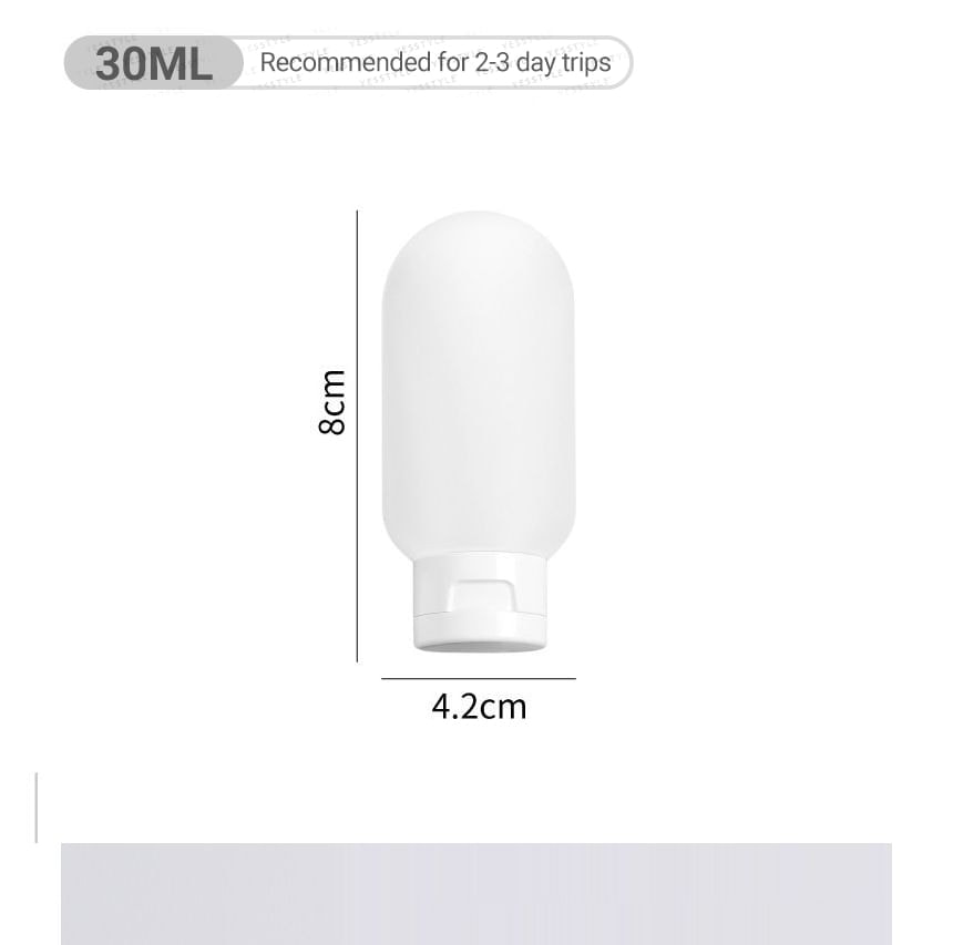 Porcini - Silicone Travel Squeeze Bottle / Label Sticker / Bag / Set