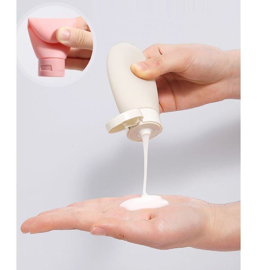 Porcini - Silicone Travel Squeeze Bottle / Label Sticker / Bag / Set