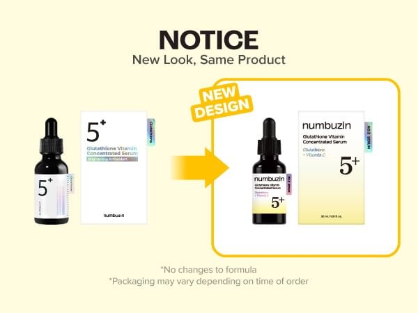 numbuzin - No.5+ Glutathione Vitamin Concentrated Serum