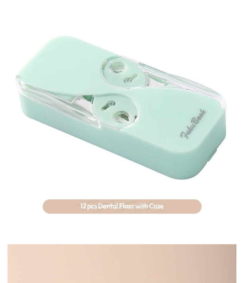Porcini - Disposable Plastic Stemmed Dental Floss with Case
