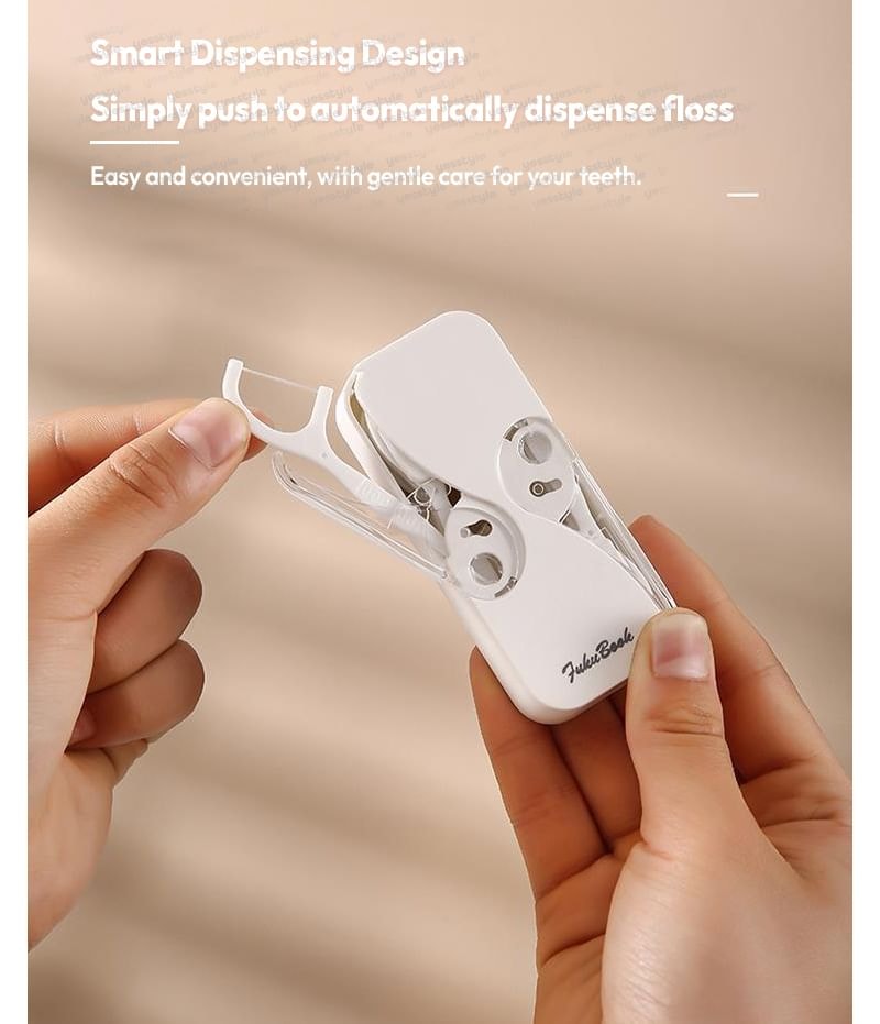 Porcini - Disposable Plastic Stemmed Dental Floss with Case