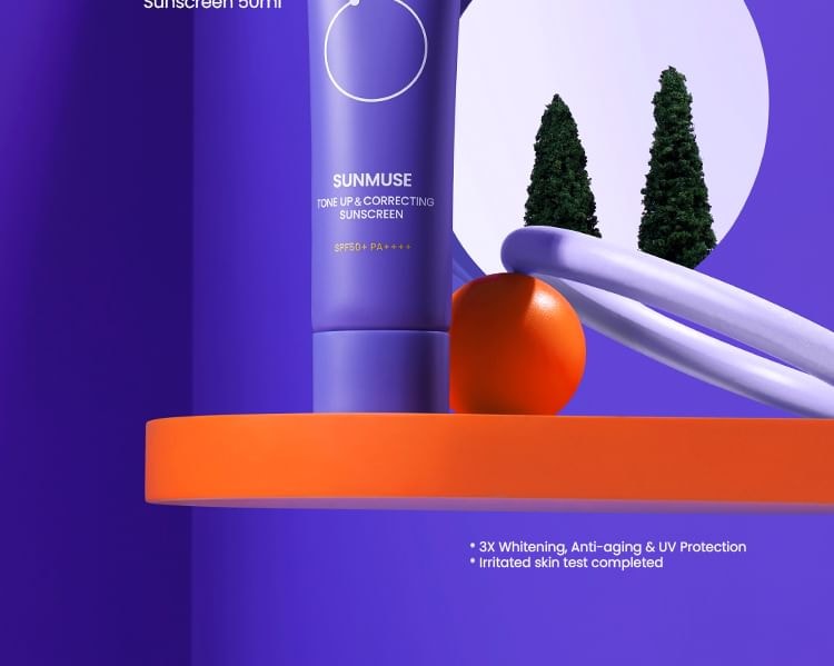 beplain - Sunmuse Tone-Up & Correcting Sunscreen (Renewed - 50ml)