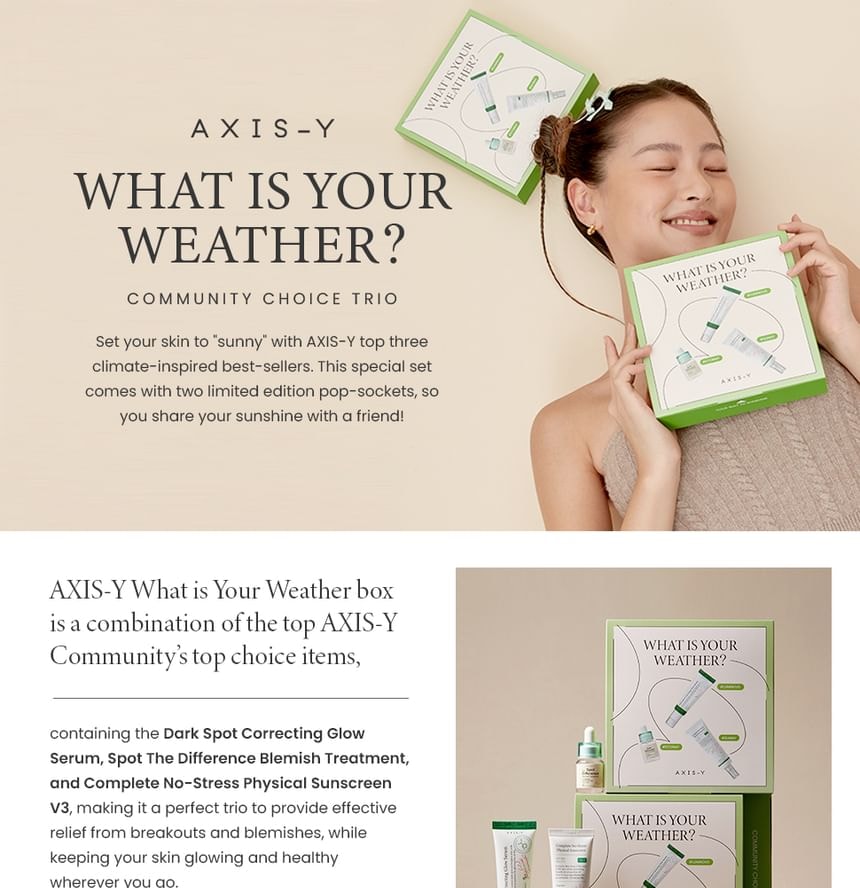 AXIS-Y - What Is Your Weather Beauty Box (5 pcs)