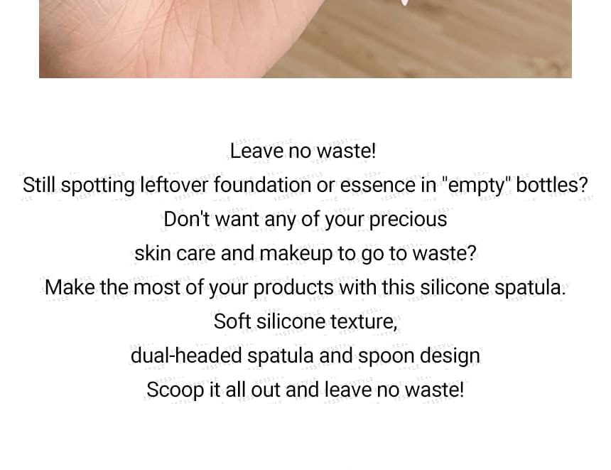 denivyse - Dual Head Silicone Cosmetic Spatula