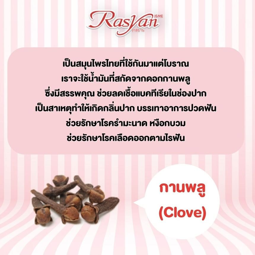 Rasyan - Extra White Herbal Clove Toothpaste With Aloe Vera & Guava Leaf Travel
