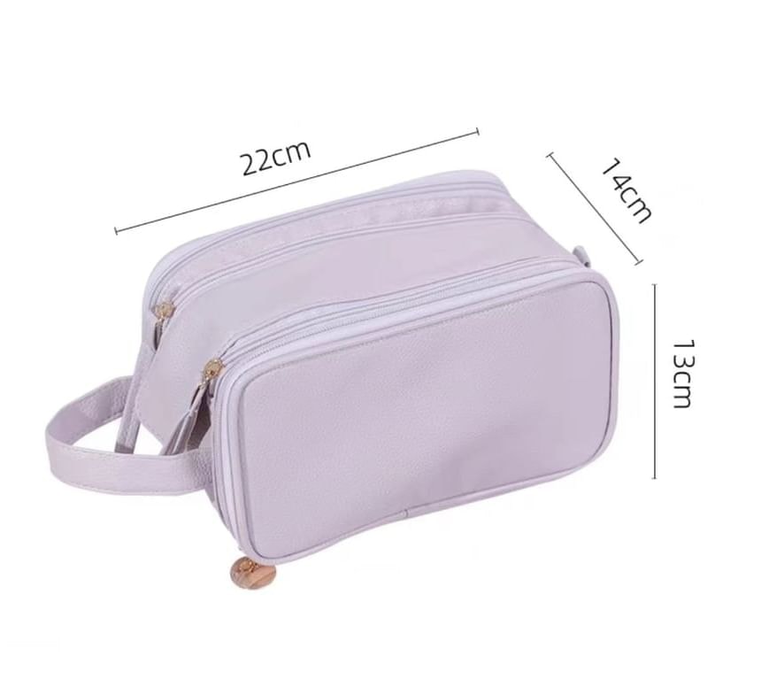 Buttermilk - Large Capacity Cosmetic Makeup Bag