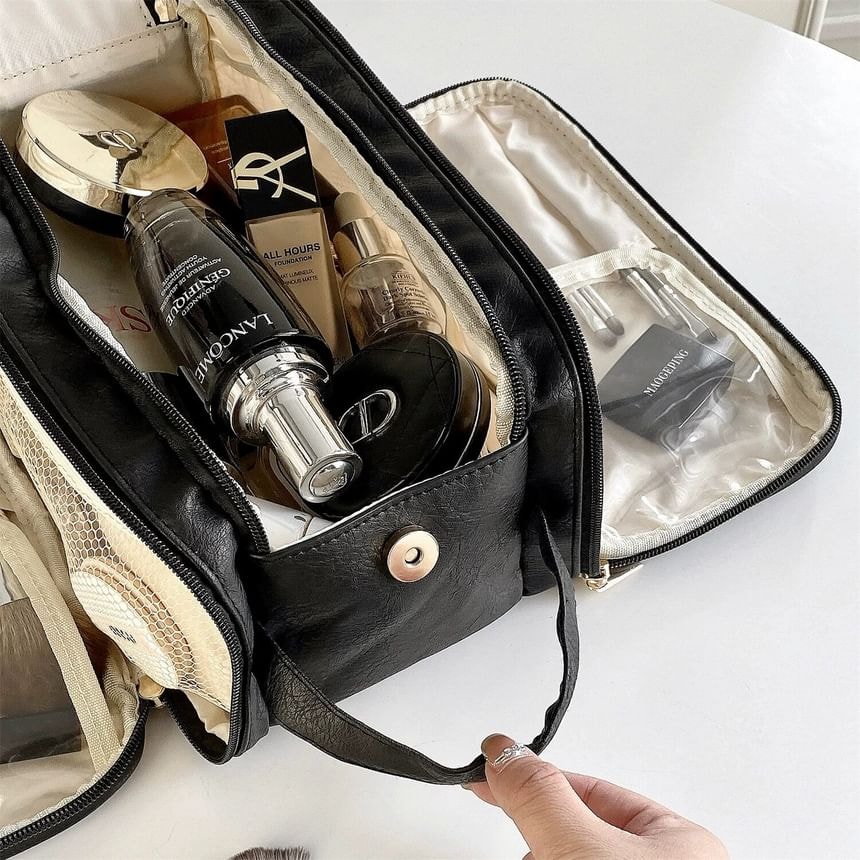 Buttermilk - Large Capacity Cosmetic Makeup Bag