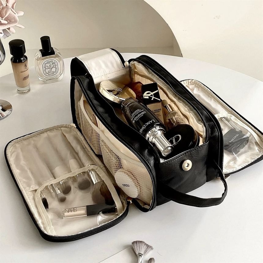 Buttermilk - Large Capacity Cosmetic Makeup Bag