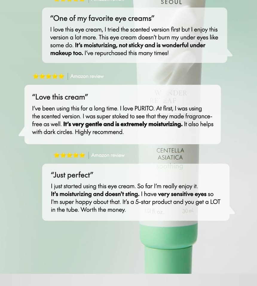 Purito SEOUL - Wonder Releaf Centella Eye Cream Unscented