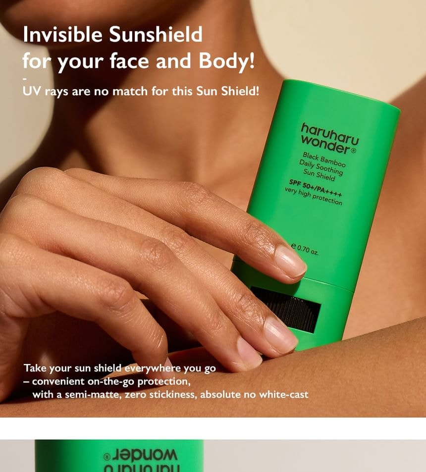 haruharu wonder - Black Bamboo Daily Soothing Sun Shield (20g)