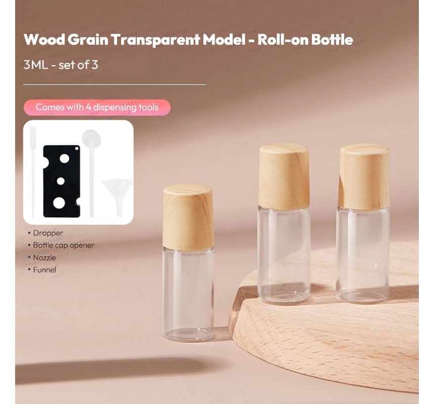 SIMBLER - Set of 3: Portable Mini Perfume Roll-On Bottle