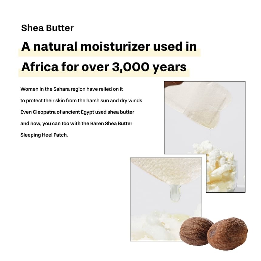 baren - Shea Butter Sleeping Heel Patch 10 pcs