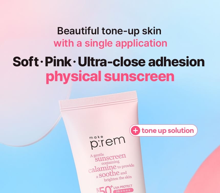 make p:rem - Soothing Pink Tone Up Sun Cream