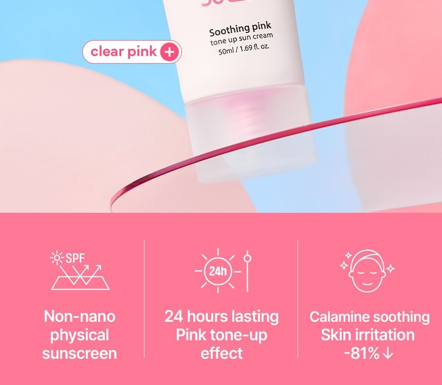 make p:rem - Soothing Pink Tone Up Sun Cream