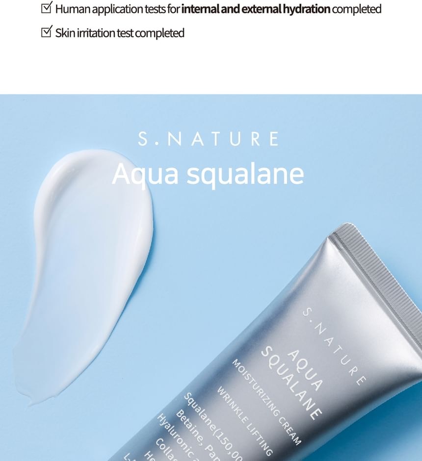 S.NATURE - Aqua Squalane Moisturizing Cream