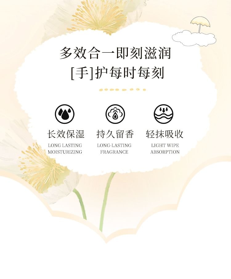 WODWOD - Moisturizing Fragrance Hand Cream - 3 Flavors (03# Peach Sweetheart - 60g)