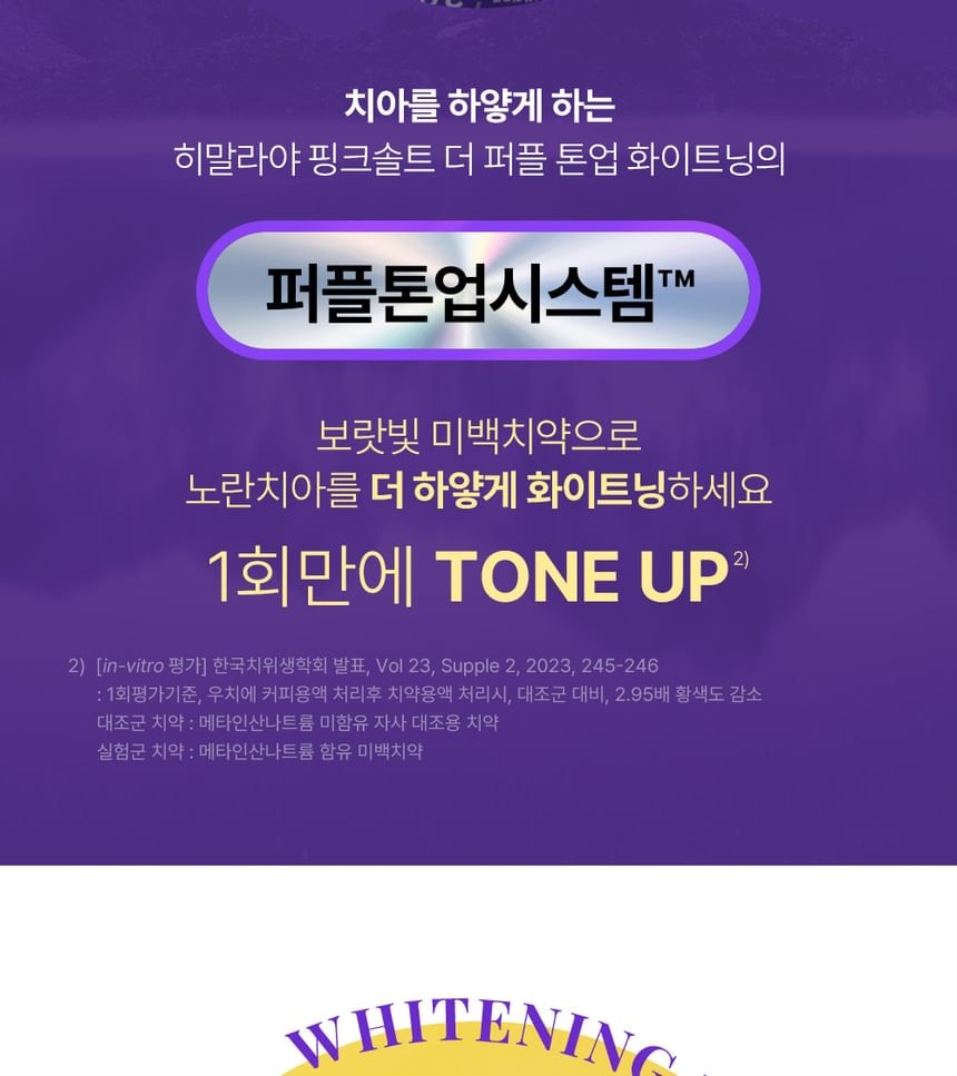 HIMALAYA PINKSALT - The Purple Whitening Tone Up Toothpaste