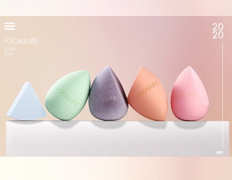 FOCALLURE - Match Max Make Up Sponge - One Cut Heart