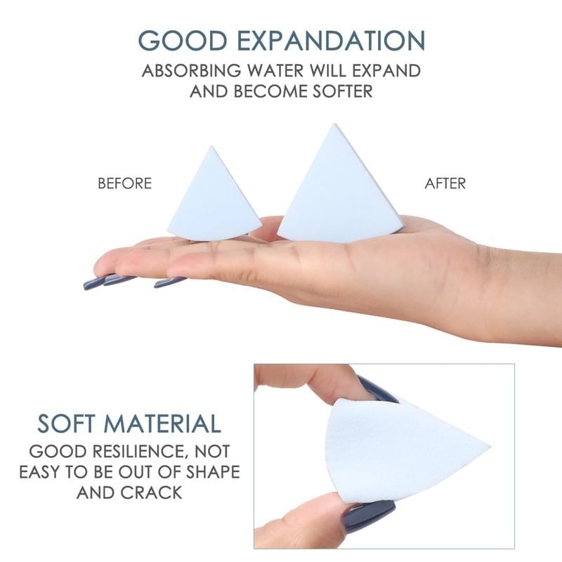 FOCALLURE - Match Max Make Up Sponge - 6 Count Wedges