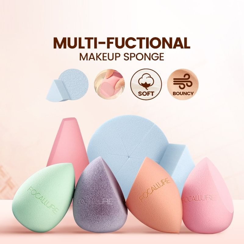 FOCALLURE - Match Max Make Up Sponge - 6 Count Wedges