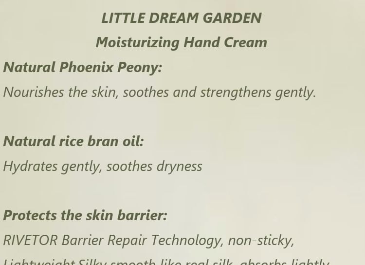 LITTLE DREAM GARDEN - Moisturizing Hand Cream - mini (#Jasmine Hand Cream - 30g)